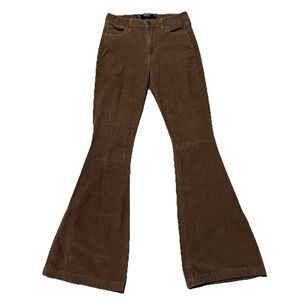 hollister high rise flare corduroy pants Women's 1r